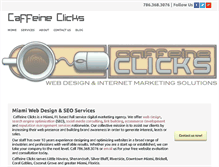 Tablet Screenshot of caffeineclicksllc.com